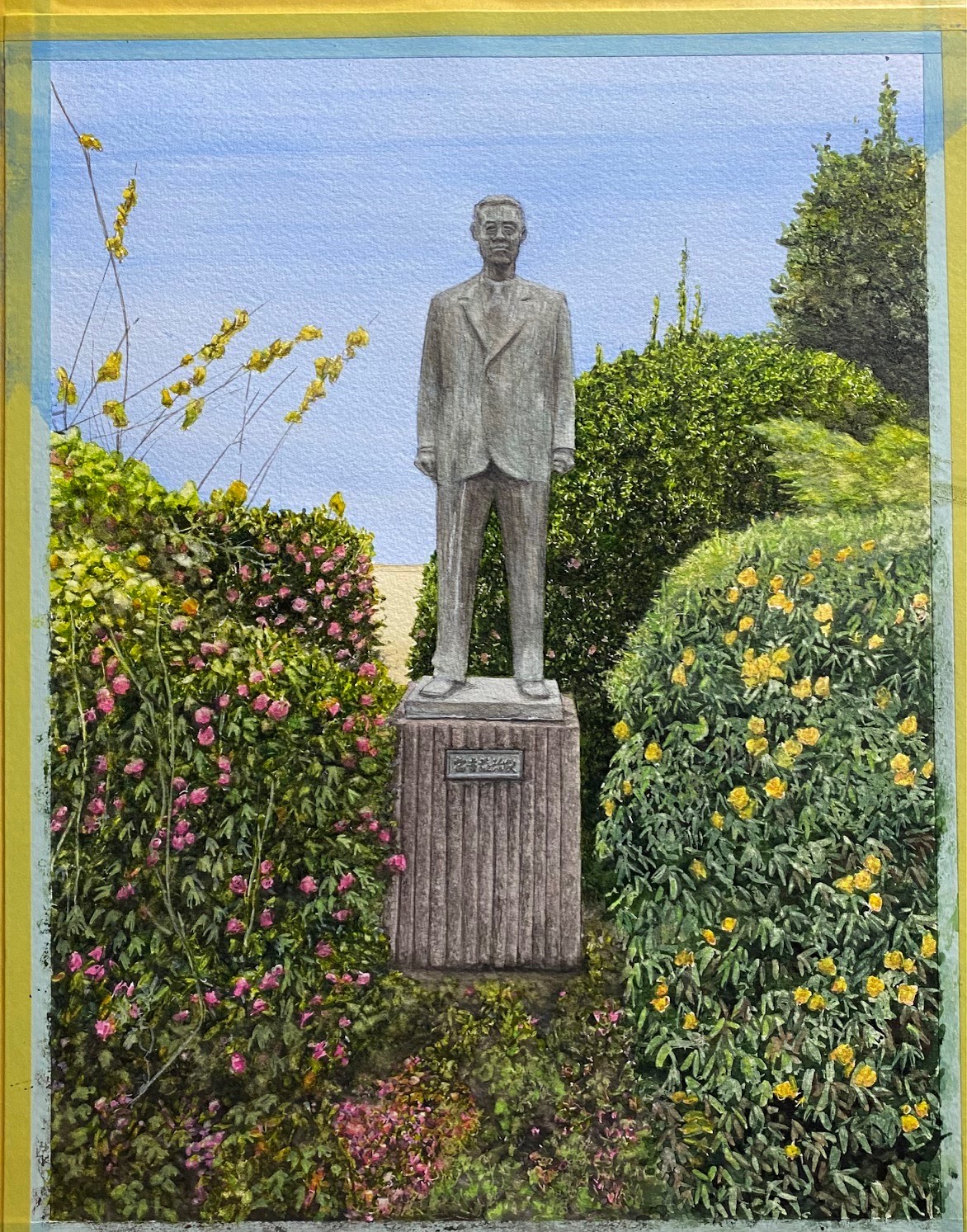 飯能生コン工業-創業者イラスト